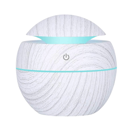 夜光家用木紋USB加濕器香薰機 - Aroma Habit迷你白木紋