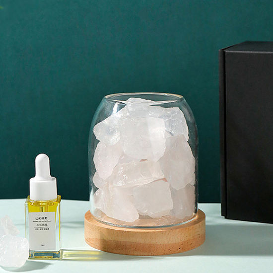 天然水晶擴香石玻璃杯 - 白水晶