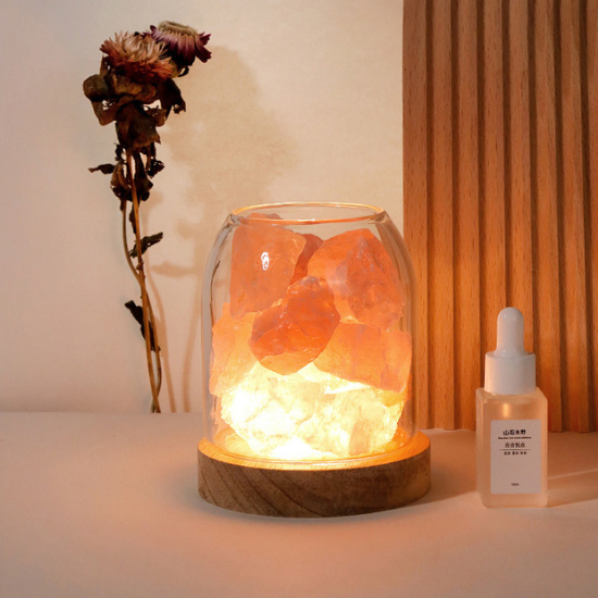 天然水晶擴香石玻璃杯 - 粉水晶:圖片 3