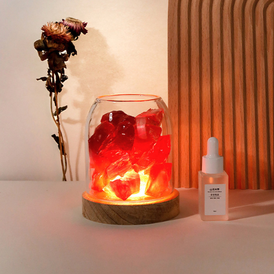 天然水晶擴香石玻璃杯 - 紅水晶 2