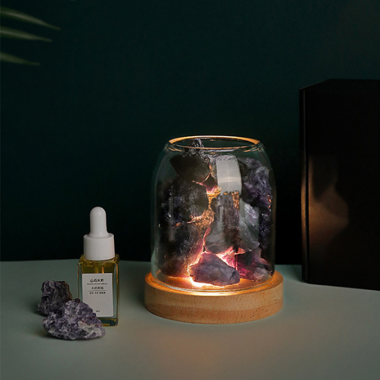 天然水晶擴香石玻璃杯 - 白水晶:圖片 4